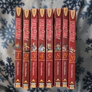 Fairy Tail Manga Volumes 1-5, 8, 19, 20